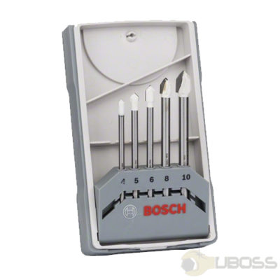 Bosch 5-piece CYL-9 Ceramic tile drill bit set 4,0; 5,0; 6,0; 8,0; 10,0 mm 2608587169