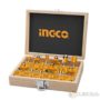 Ingco Industrial 12 Pcs Router Bits Set (6mm) AKRT1201