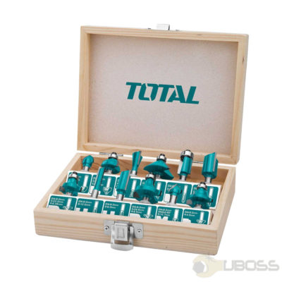 Total 12 Pcs Router Bits Set (8mm) TACSR1121